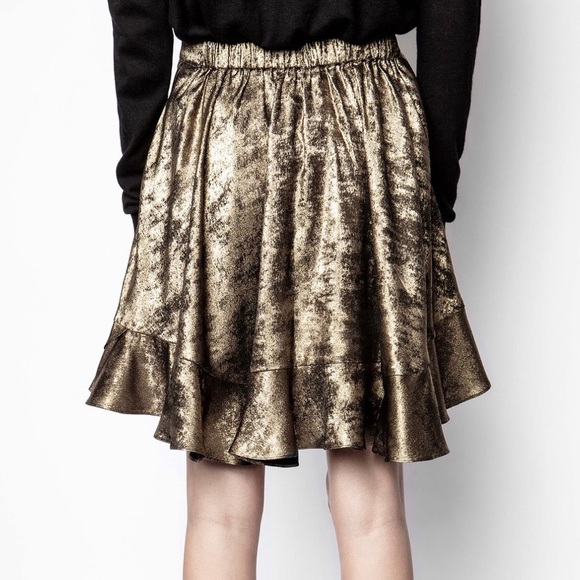 Zadig & Voltaire Gold Skirt - Picture 5 of 5
